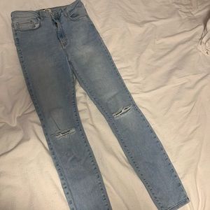Forever 21 light-wash ripped jeans